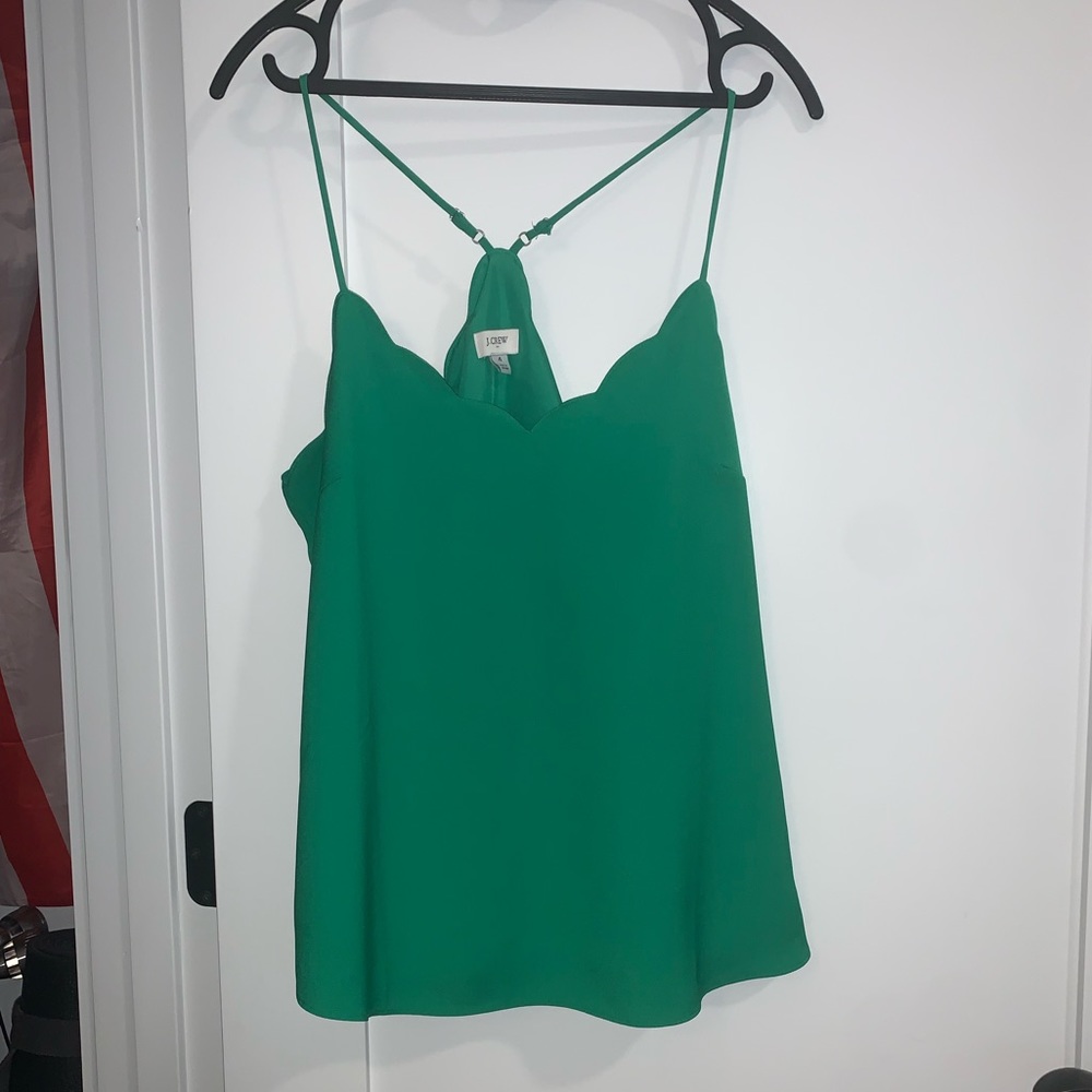 J Crew Scallop Tank Top